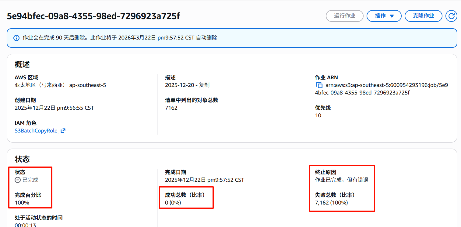 作业完成，但有错误